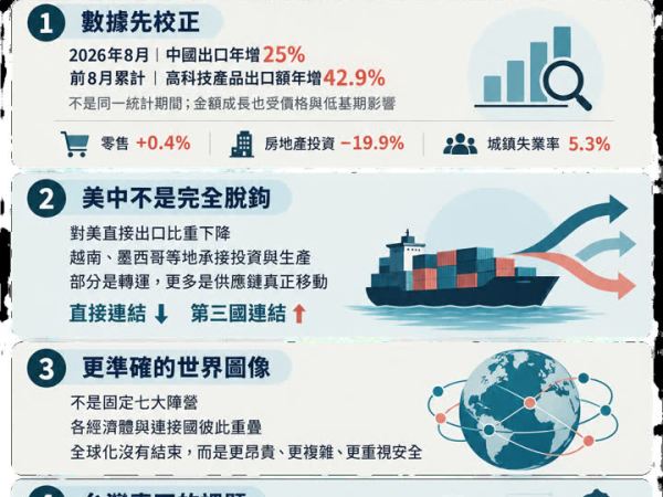 世界不是簡單的美中二分，而是供應鏈正在重新組合