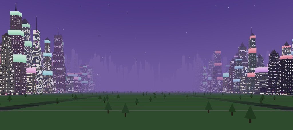 從中央公園望向中城的夜景:摩天大樓的樓冠會打上燈光